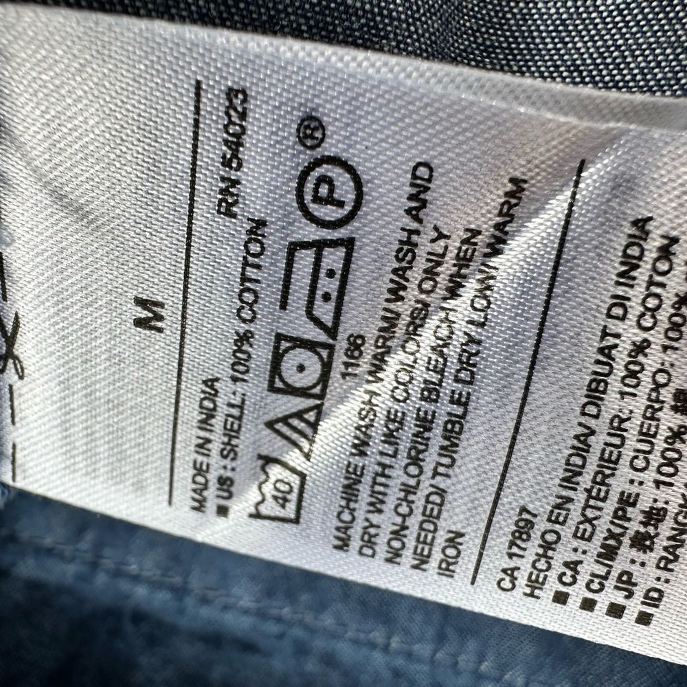 🎉5 for $45🎉 NWT Old navy dress size M denim blue - Picture 8 of 8